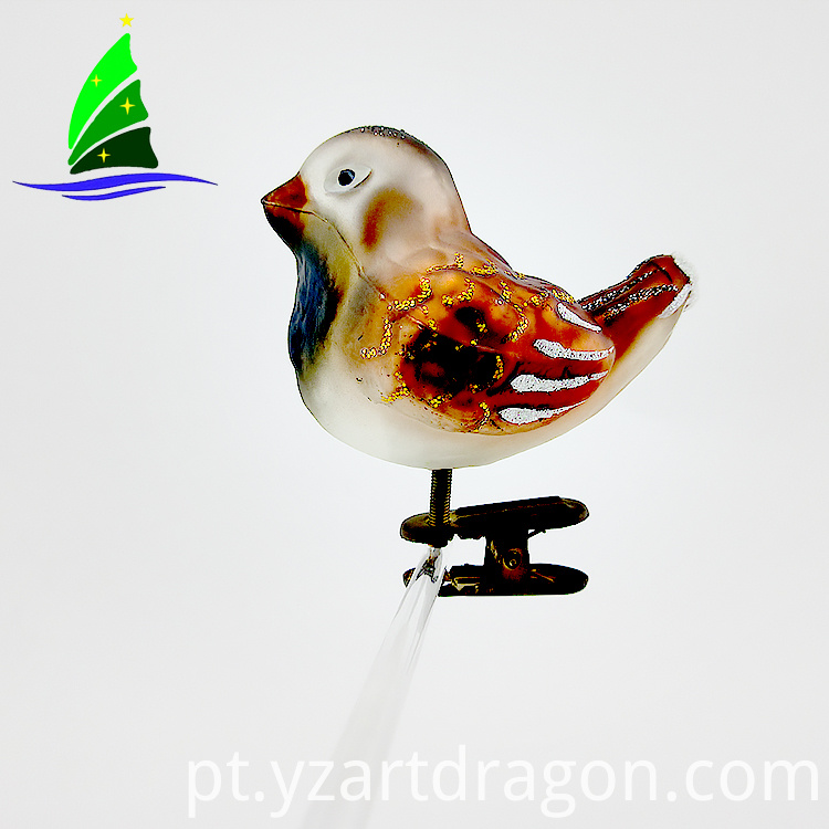 Ornaments de vidro Brid Glass Brid Ornaments